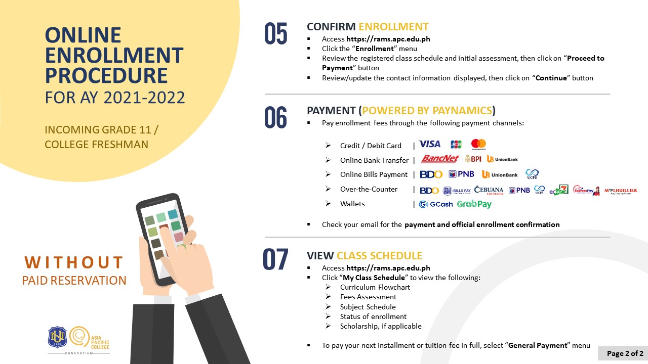 APC Enrollment Procedure_NEW Incoming Grade 11 Freshmen v2.5 - poster 2