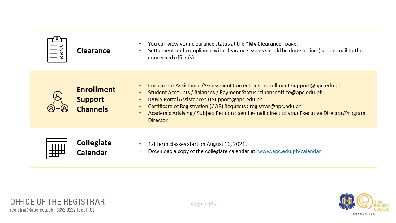 Enrollment Reminders (Term 1 AY 2021-2022)_v.2 (page 2 of 2)